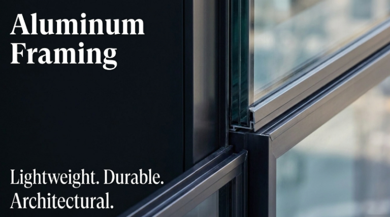 storefront windows with aluminum framing