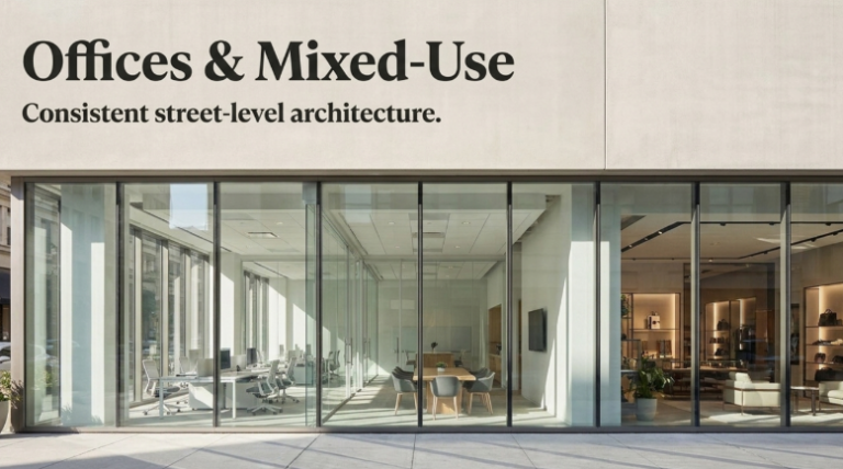 offices & mixed-use storefront windows