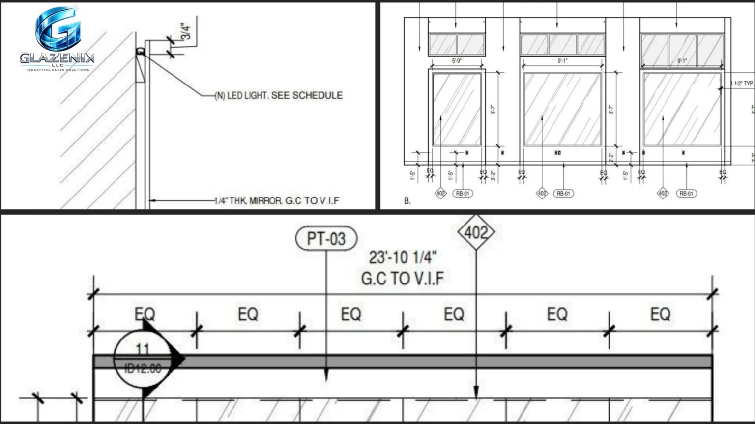 Commercial Glass and Glazing Drawing