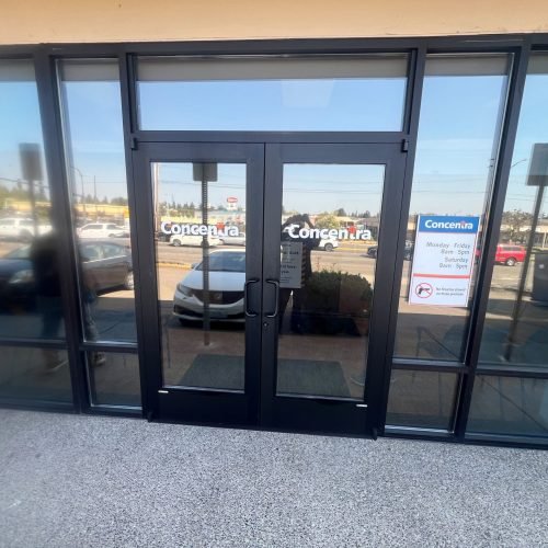 glass door and glass entrance - Glazenix